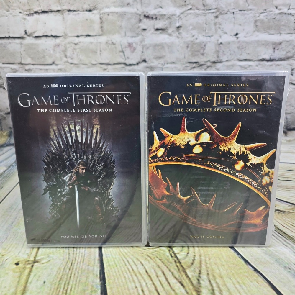 Game of Thrones: The Complete First + Second Season 1 + 2 (DVD) HBO - Sealed NEW